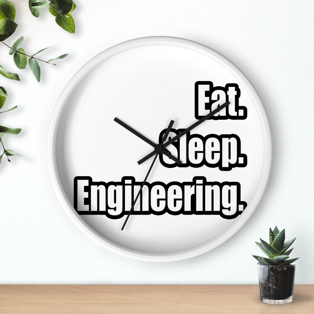 Eat. Sleep. Engineering - Wall Clock