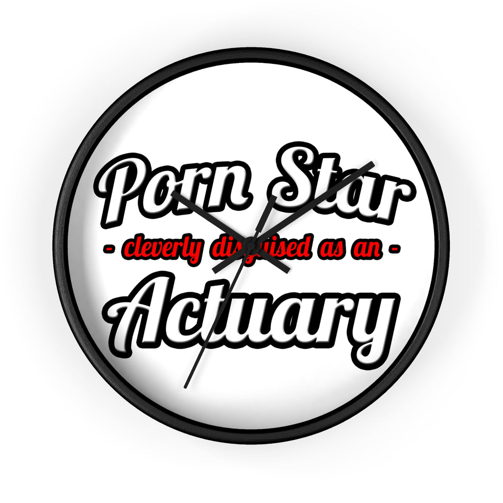Porn Star ... Actuary - Wall Clock