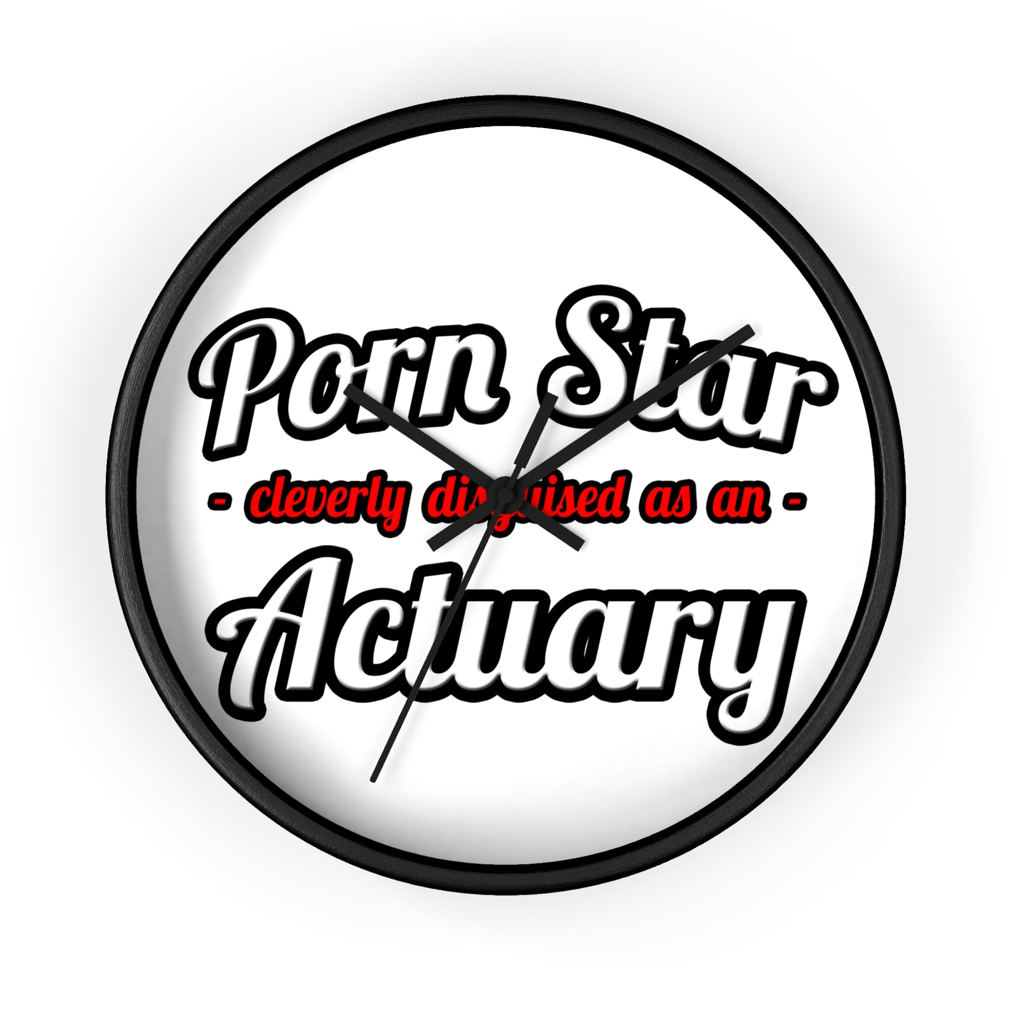 Porn Star ... Actuary - Wall Clock