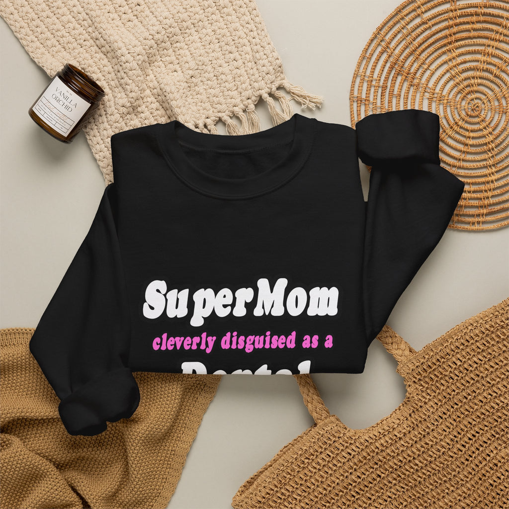 SuperMom...Dental Hygienist - Unisex Heavy Blend™ Crewneck Sweatshirt