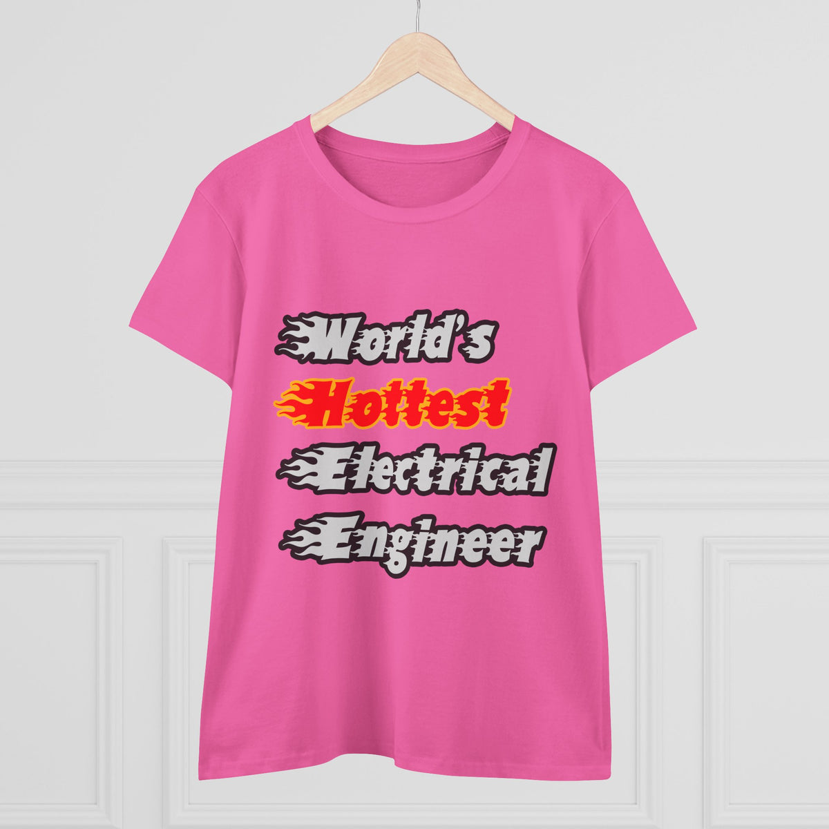 World's Hottest Electrical Engineer - Women's Midweight Cotton Tee