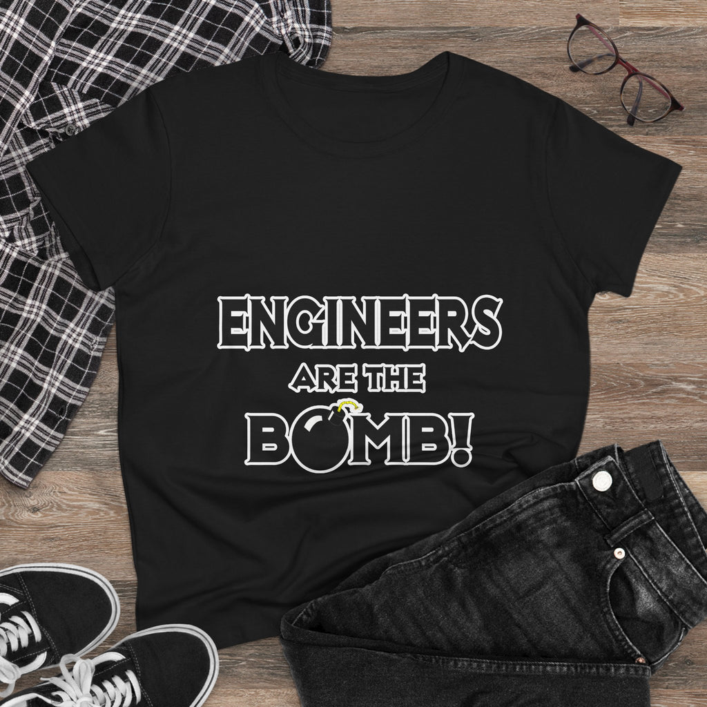 Engineers Are The Bomb! (2) - Women's Midweight Cotton Tee