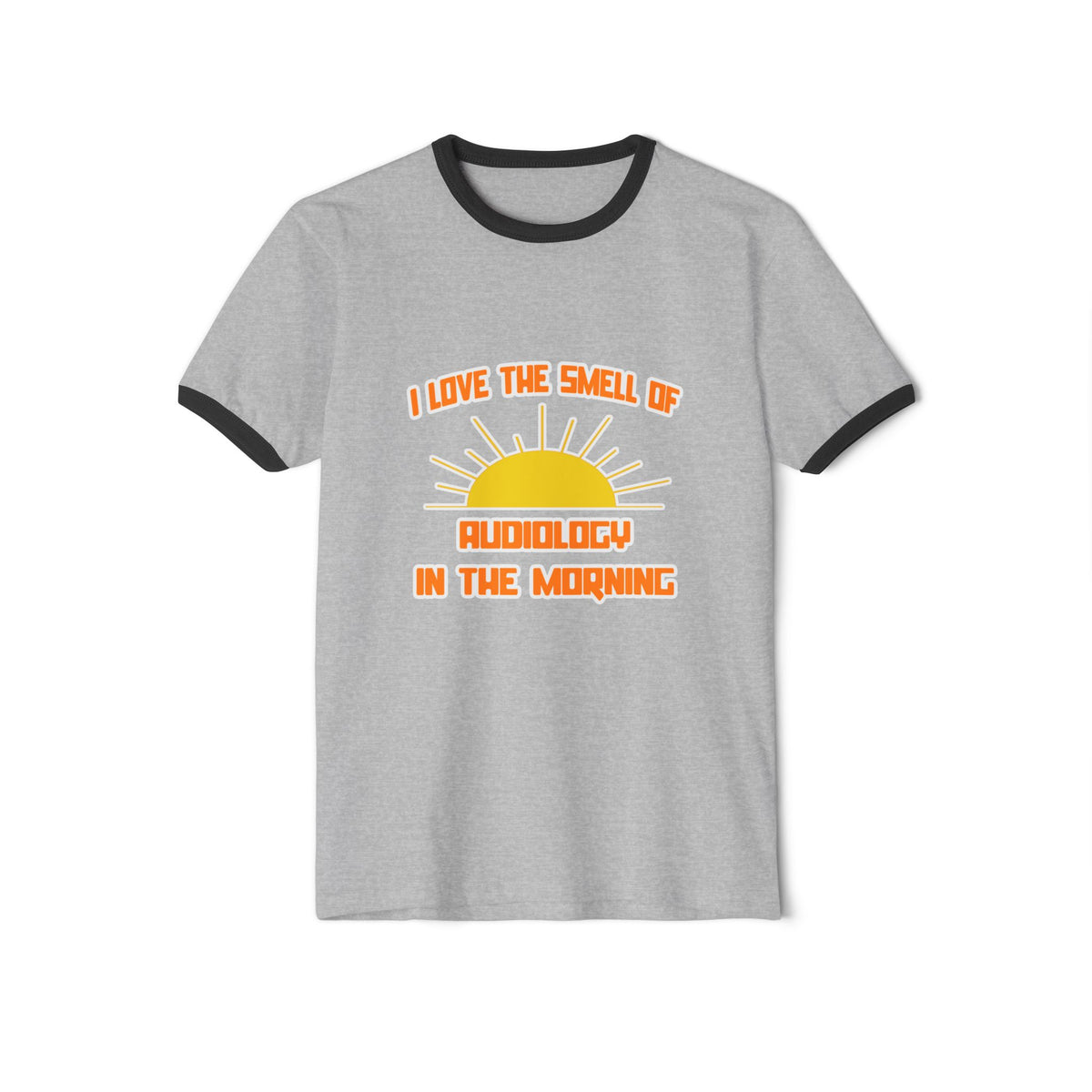 Smell of Audiology in the Morning - Unisex Cotton Ringer T-Shirt