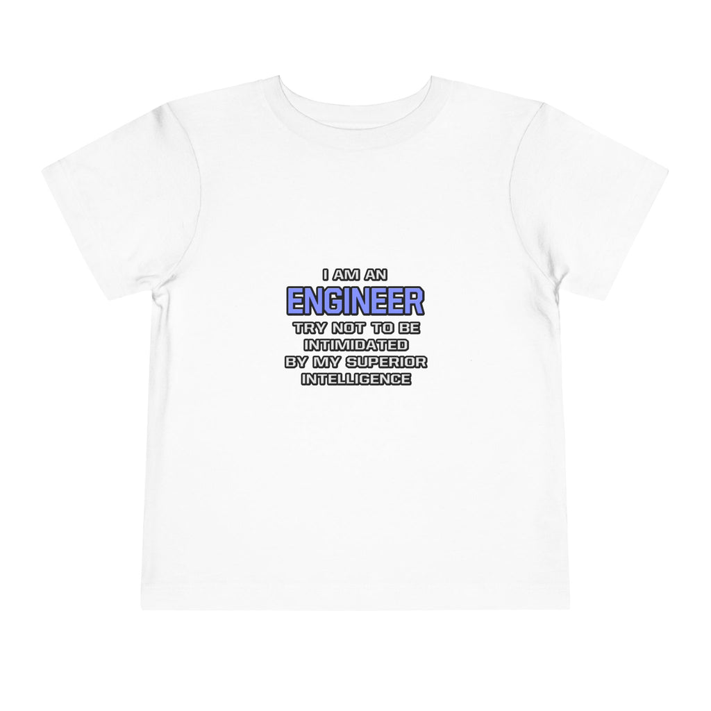 Engineer Joke ... Superior Intelligence - Toddler Short Sleeve Tee