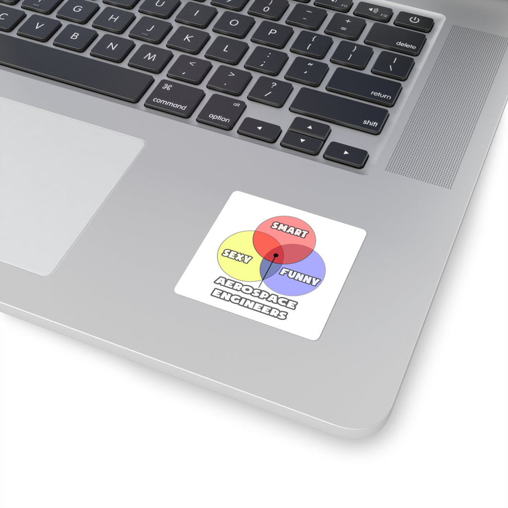 Venn Diagram .. Aerospace Engineers - Square Stickers
