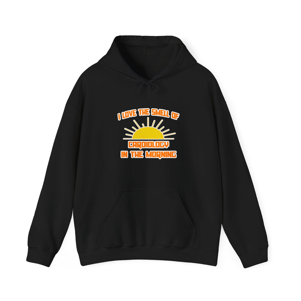 Smell of Cardiology in the Morning - Unisex Heavy Blend™ Hooded Sweatshirt