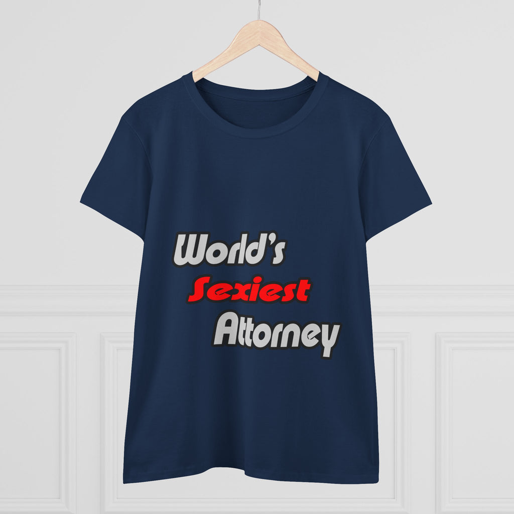 World's Sexiest Attorney - Women's Midweight Cotton Tee