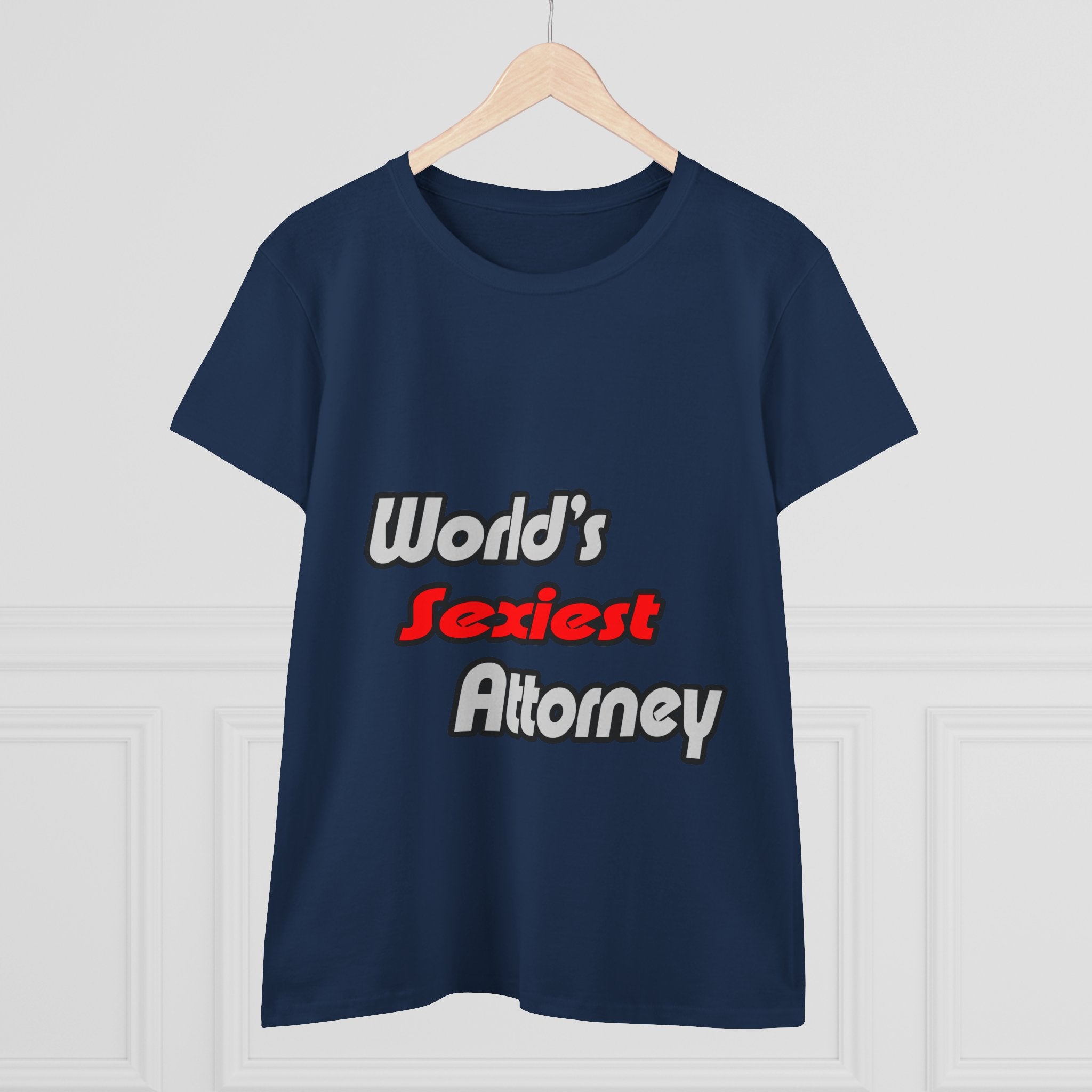 World's Sexiest Attorney - Women's Midweight Cotton Tee