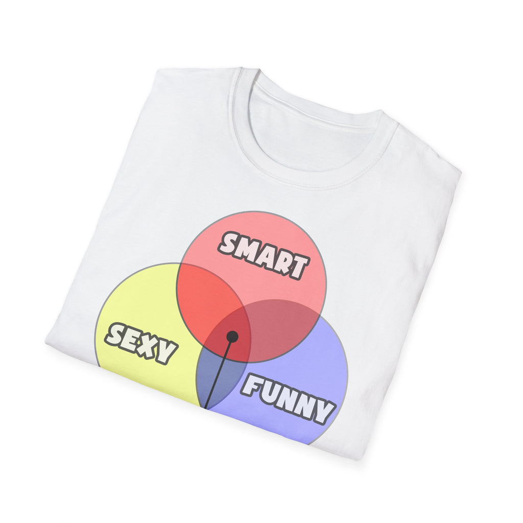 Venn Diagram .. Dental Hygienist - Unisex Softstyle T-Shirt