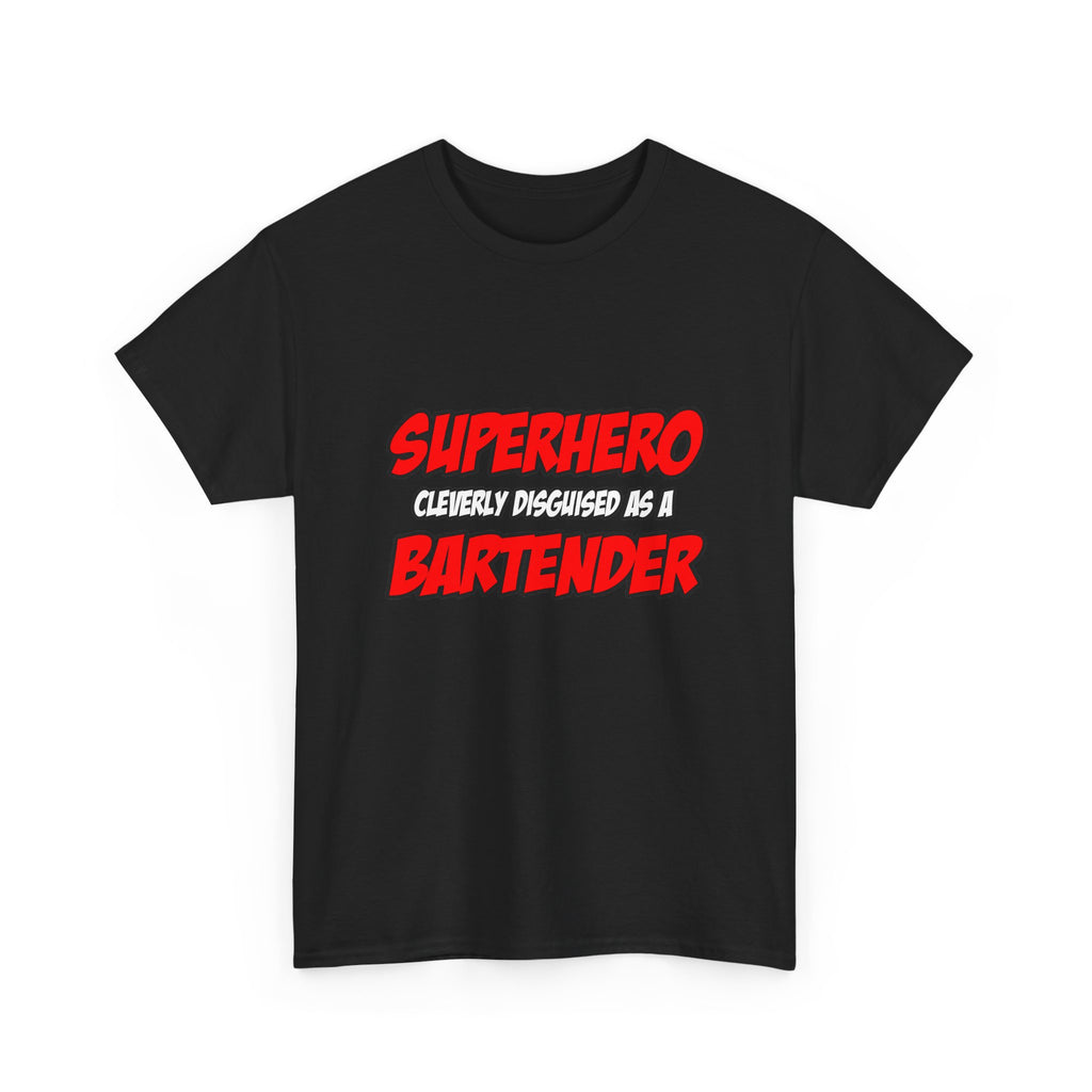 Superhero...Bartender - Unisex Heavy Cotton Tee