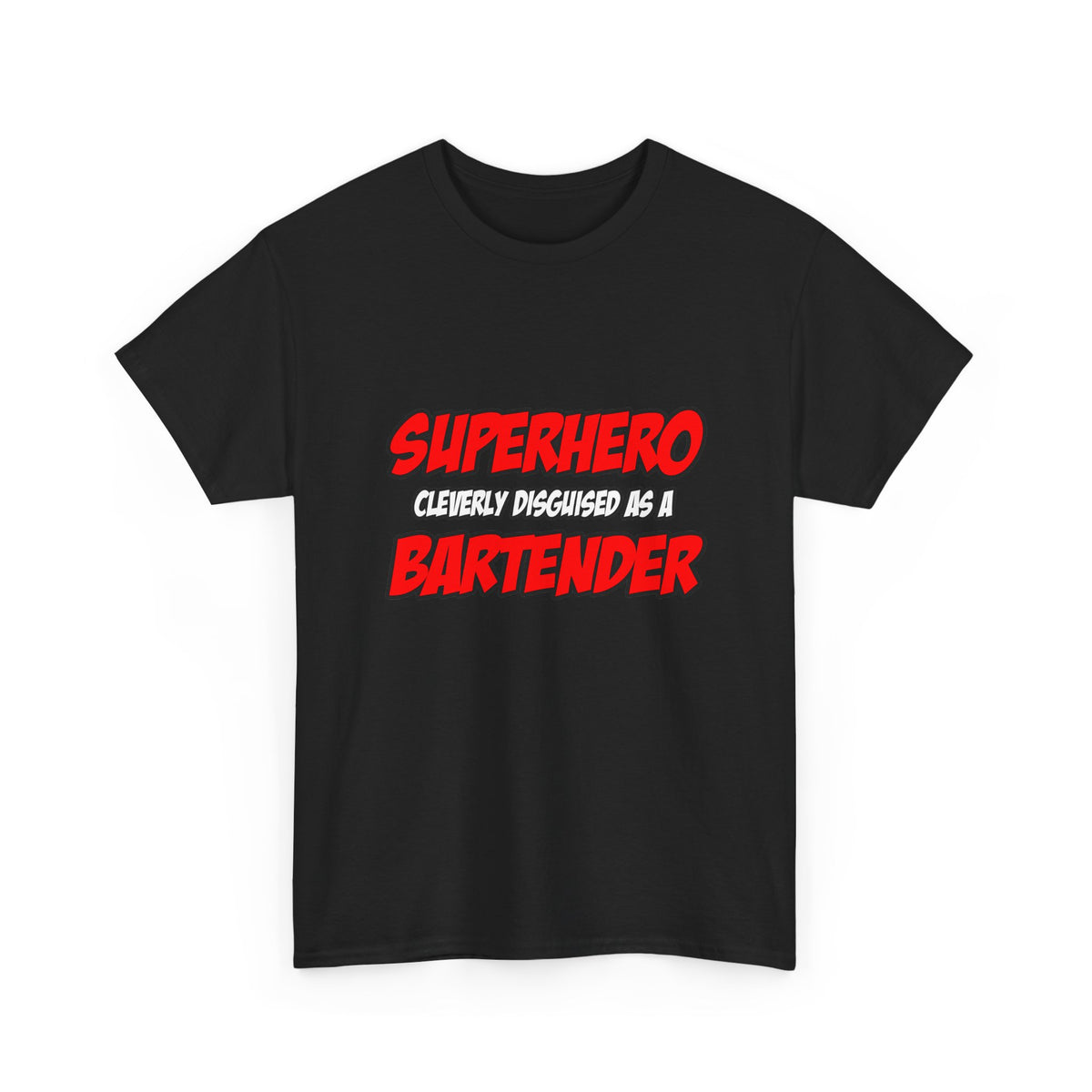 Superhero...Bartender - Unisex Heavy Cotton Tee