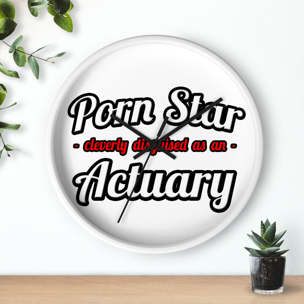 Porn Star ... Actuary - Wall Clock