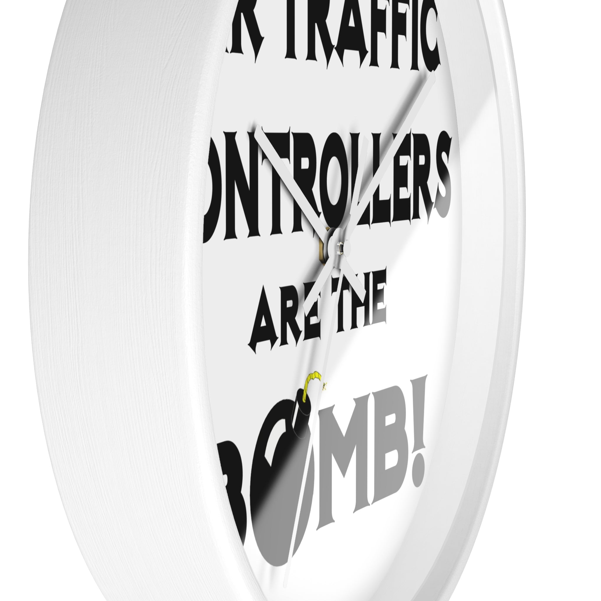 Air Traffic Controllers Are The Bomb! - Wall Clock