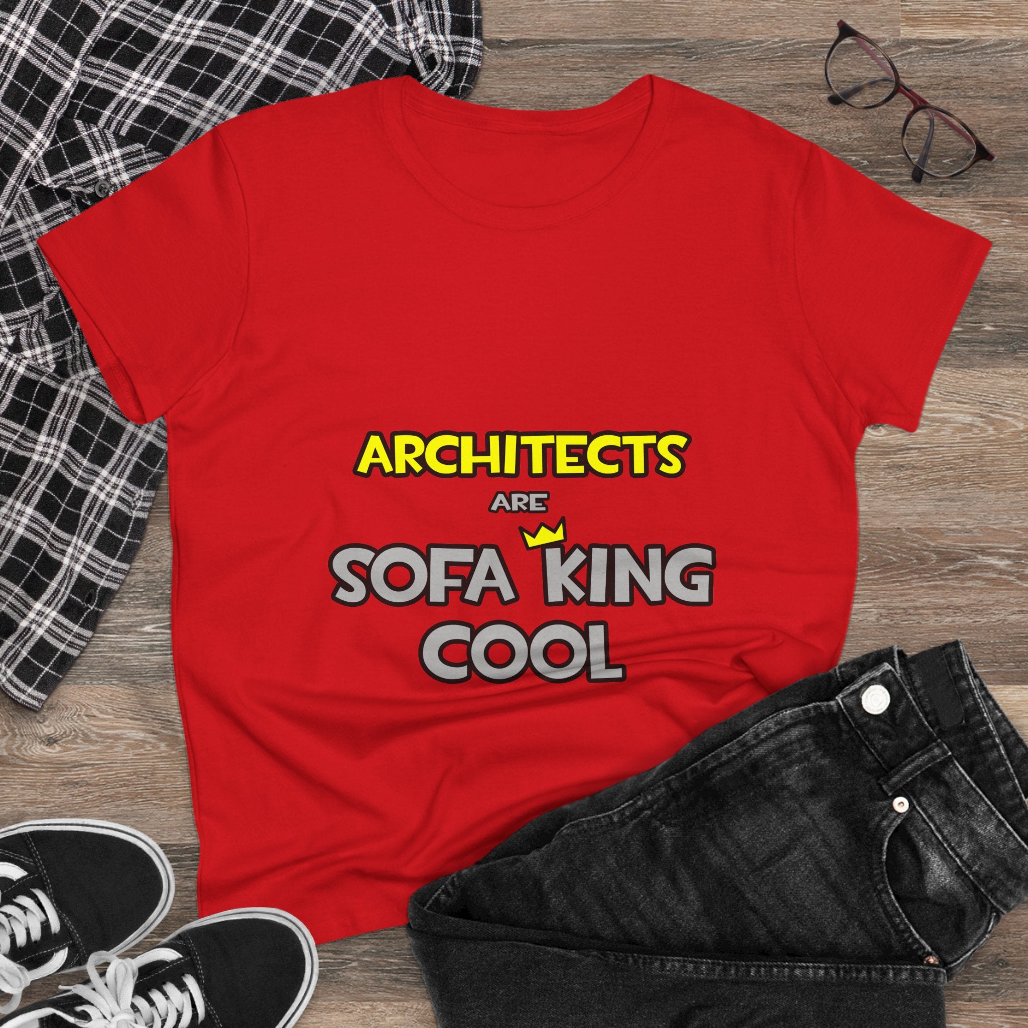 Architects Are Sofa King Cool - Women's Midweight Cotton Tee