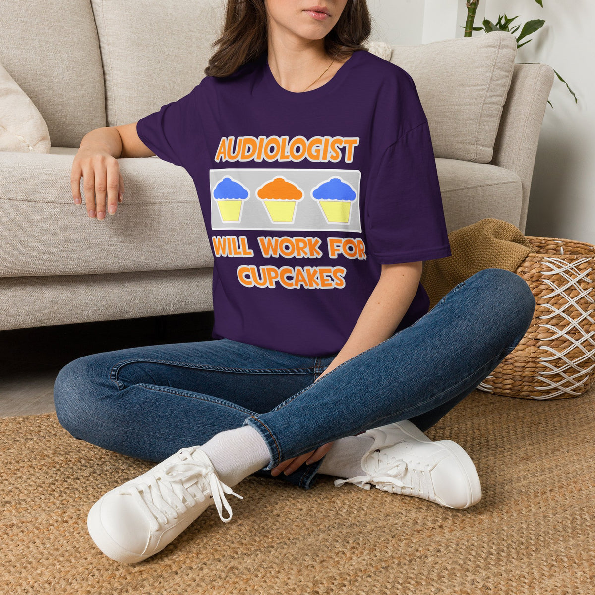 Audiologist ... Will Work For Cupcakes - Unisex Softstyle T-Shirt