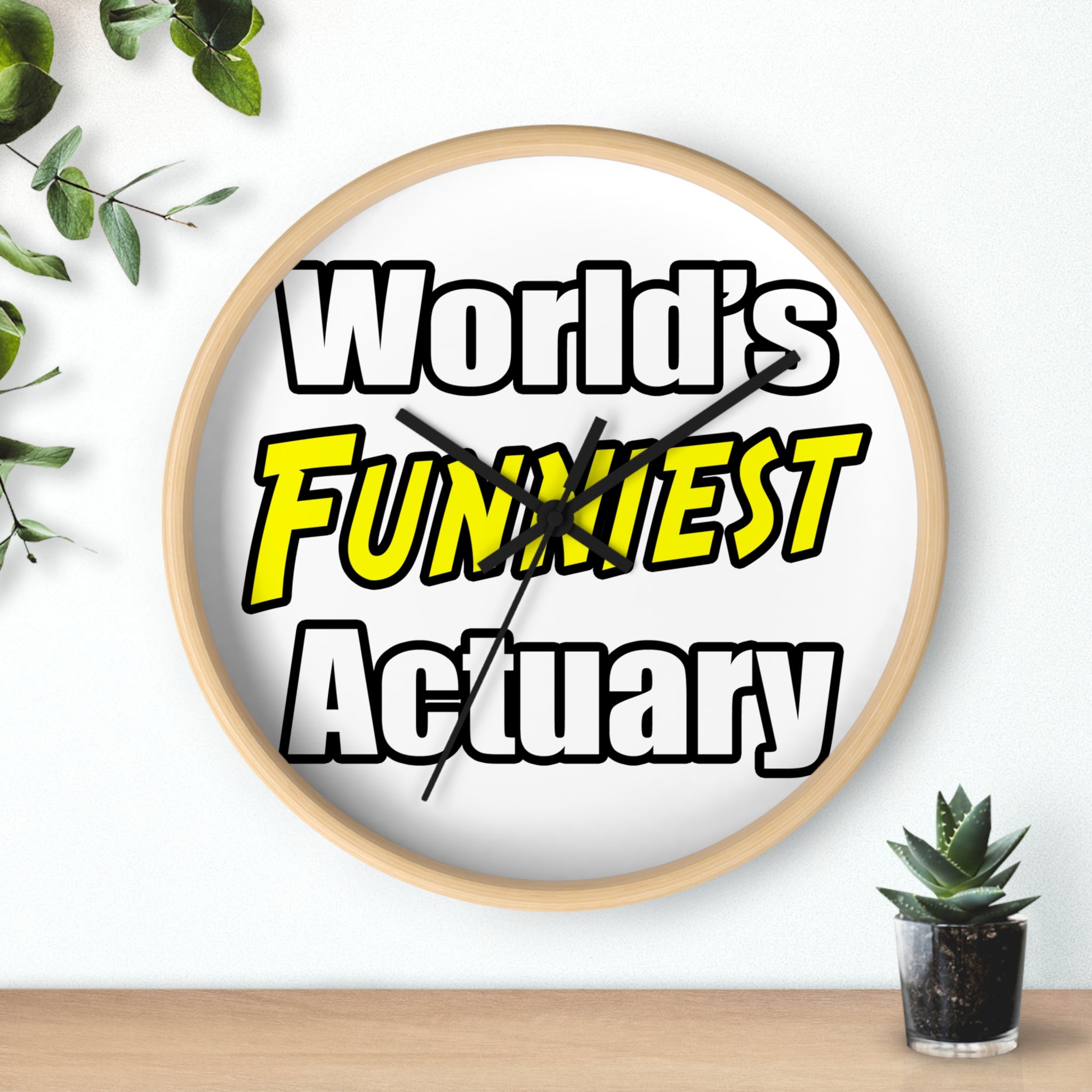 World's Funniest Actuary - Wall Clock