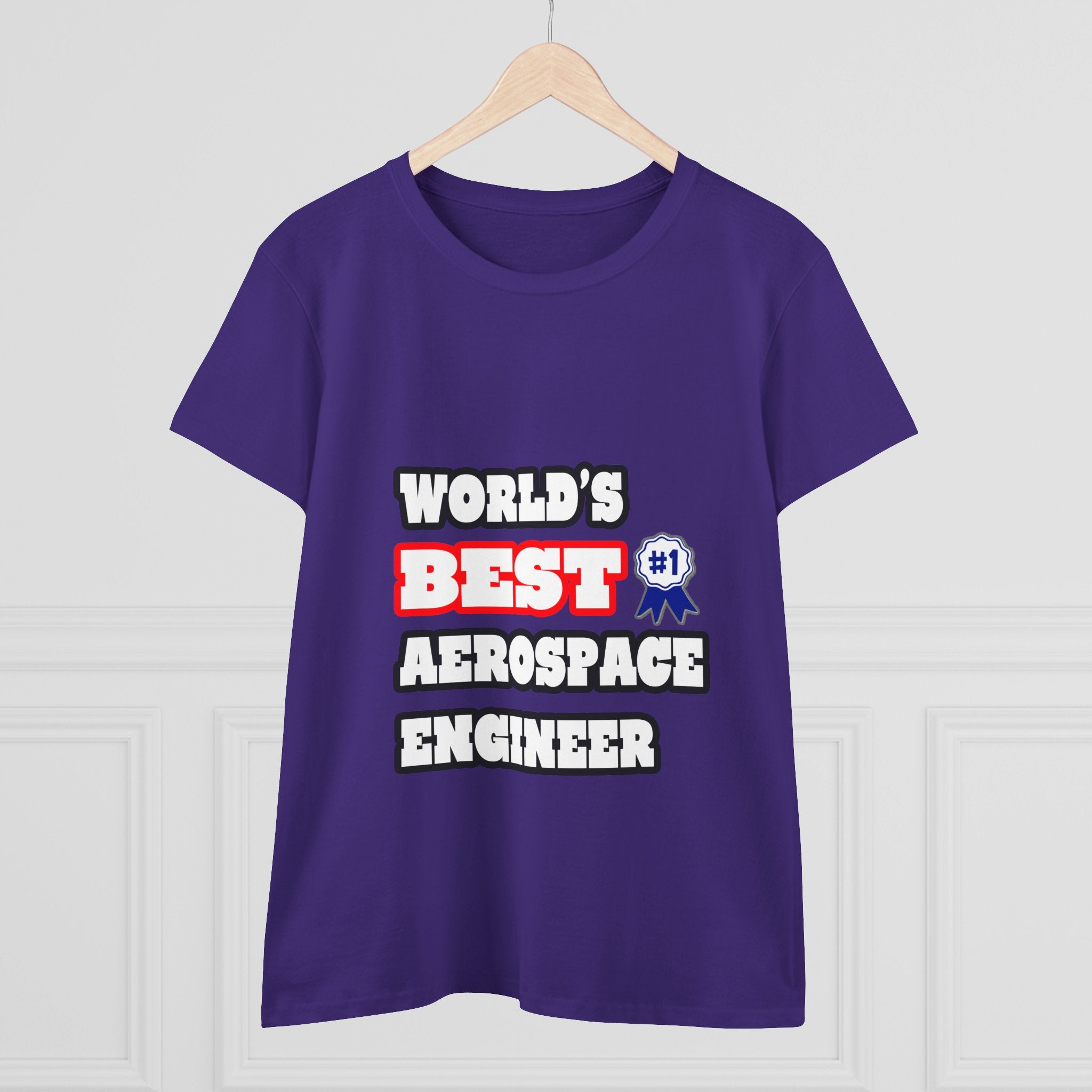 World's Best Aerospace Engineer - Women's Midweight Cotton Tee