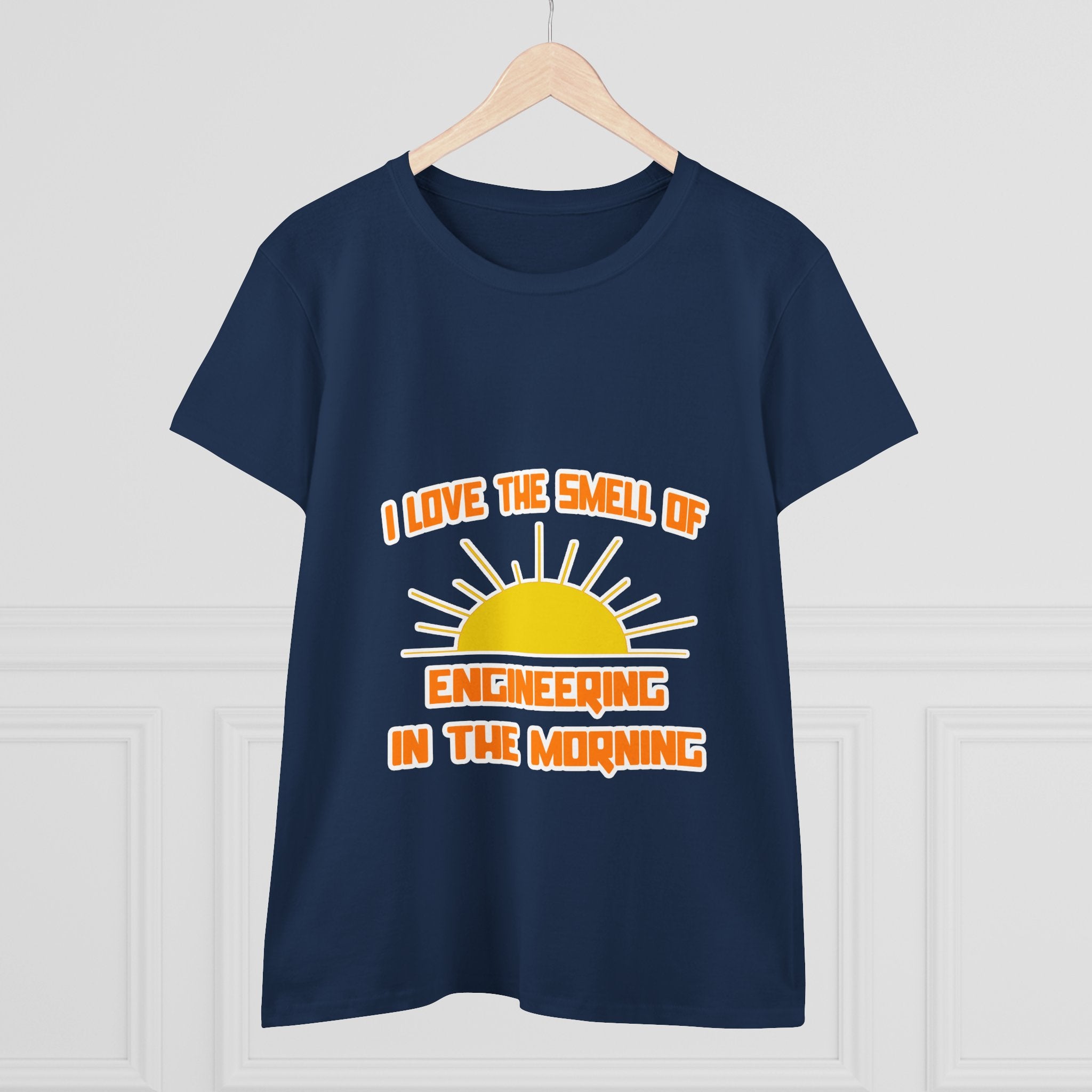 Smell of Engineering in the Morning - Women's Midweight Cotton Tee