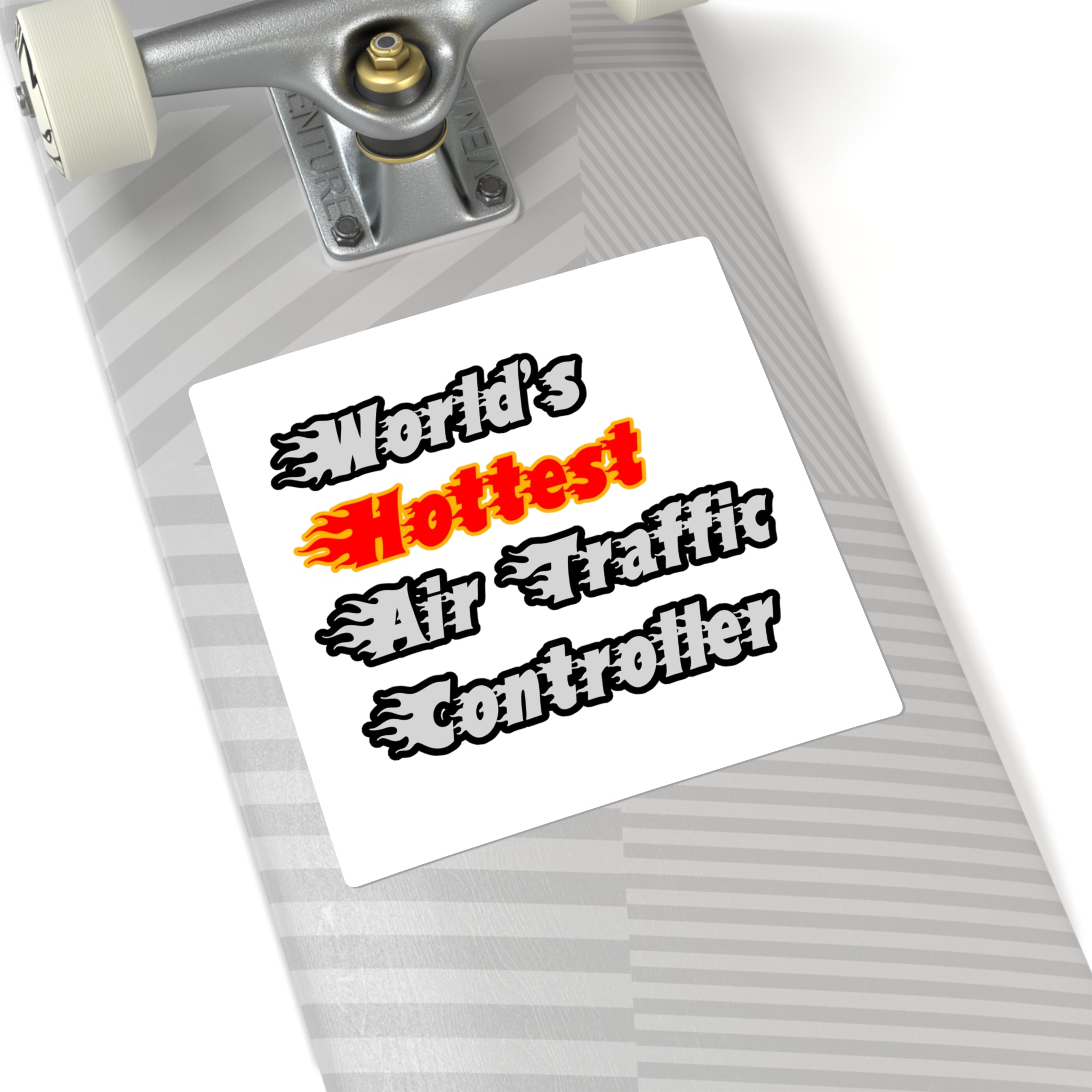 World's Hottest Air Traffic Controller - Square Stickers