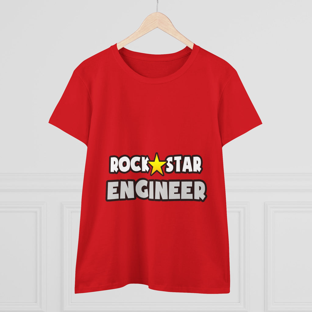 Rock Star Engineer (2) - Women's Midweight Cotton Tee