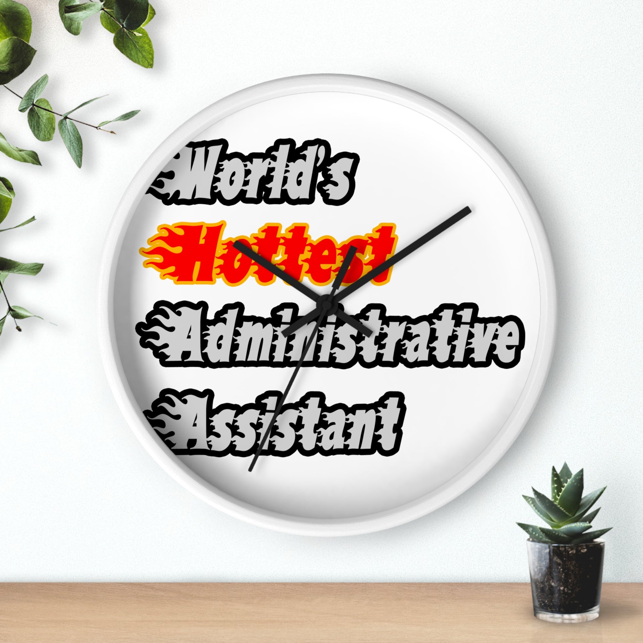 World's Hottest Administrative Assistant - Wall Clock