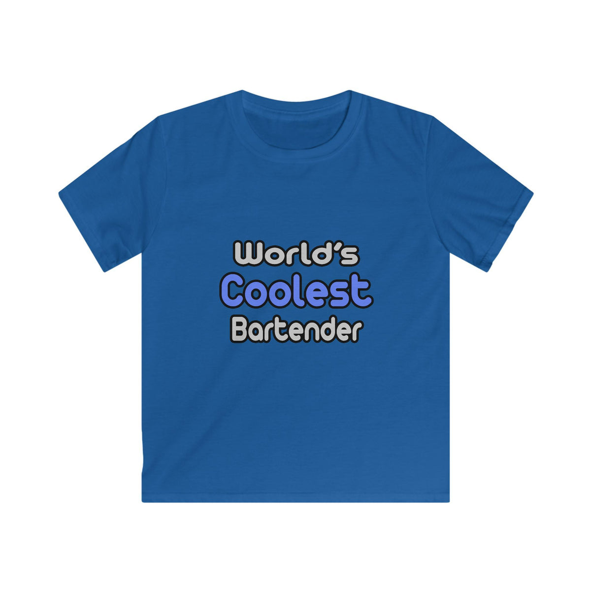 World's Coolest Bartender - Kids Softstyle Tee