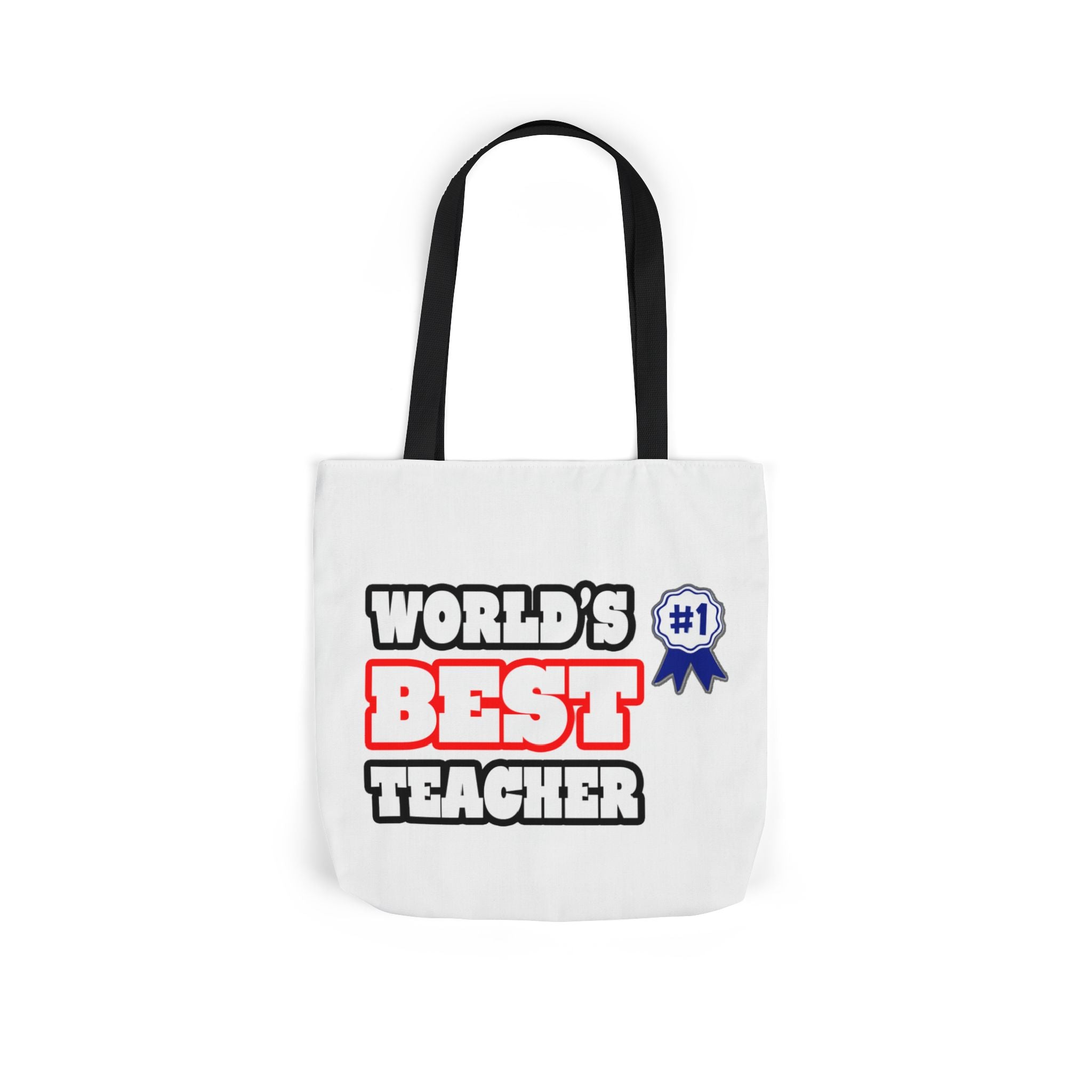 World's Best Teacher - Canvas Tote Bag, 5-Color Straps