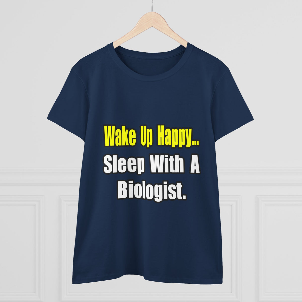 Sleep With Biologist - Women's Midweight Cotton Tee