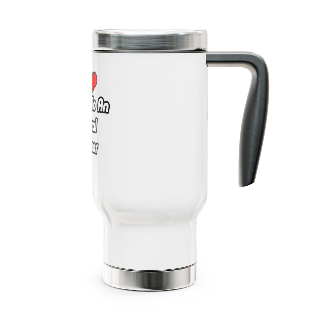 My Heart Belongs To An Electrical Engineer - Stainless Steel Travel Mug with Handle, 14oz