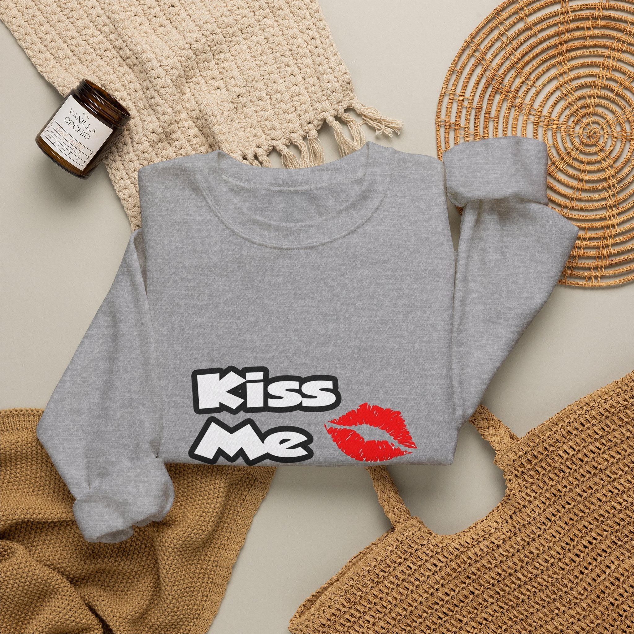 Kiss Me...I Am A Teacher - Unisex Heavy Blend™ Crewneck Sweatshirt