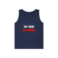 Half Teacher...Half Superhero - Unisex Heavy Cotton Tank Top