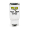 Analytical Chemists Are Sofa King Cool - Stainless Steel Travel Mug with Handle, 14oz
