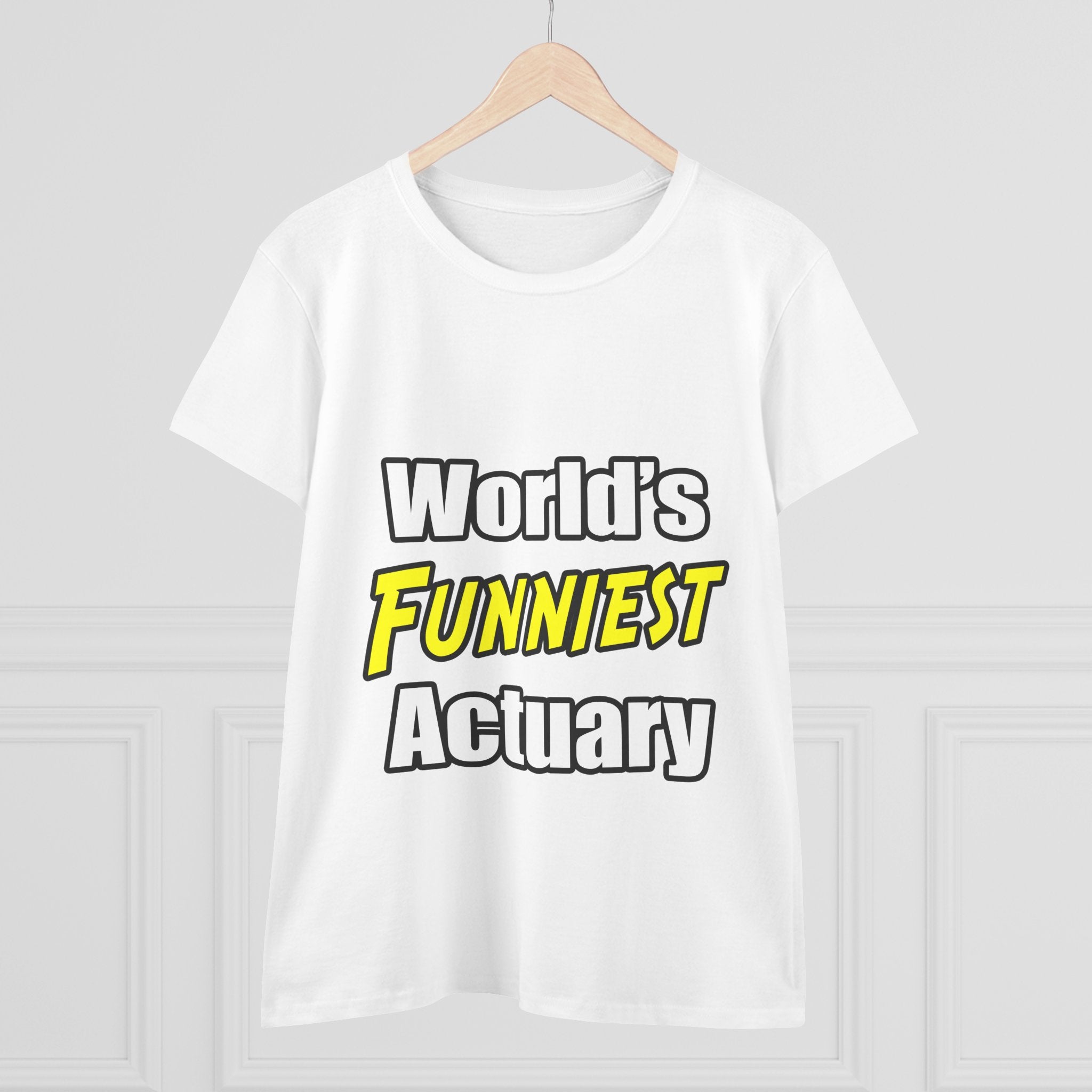 World's Funniest Actuary - Women's Midweight Cotton Tee