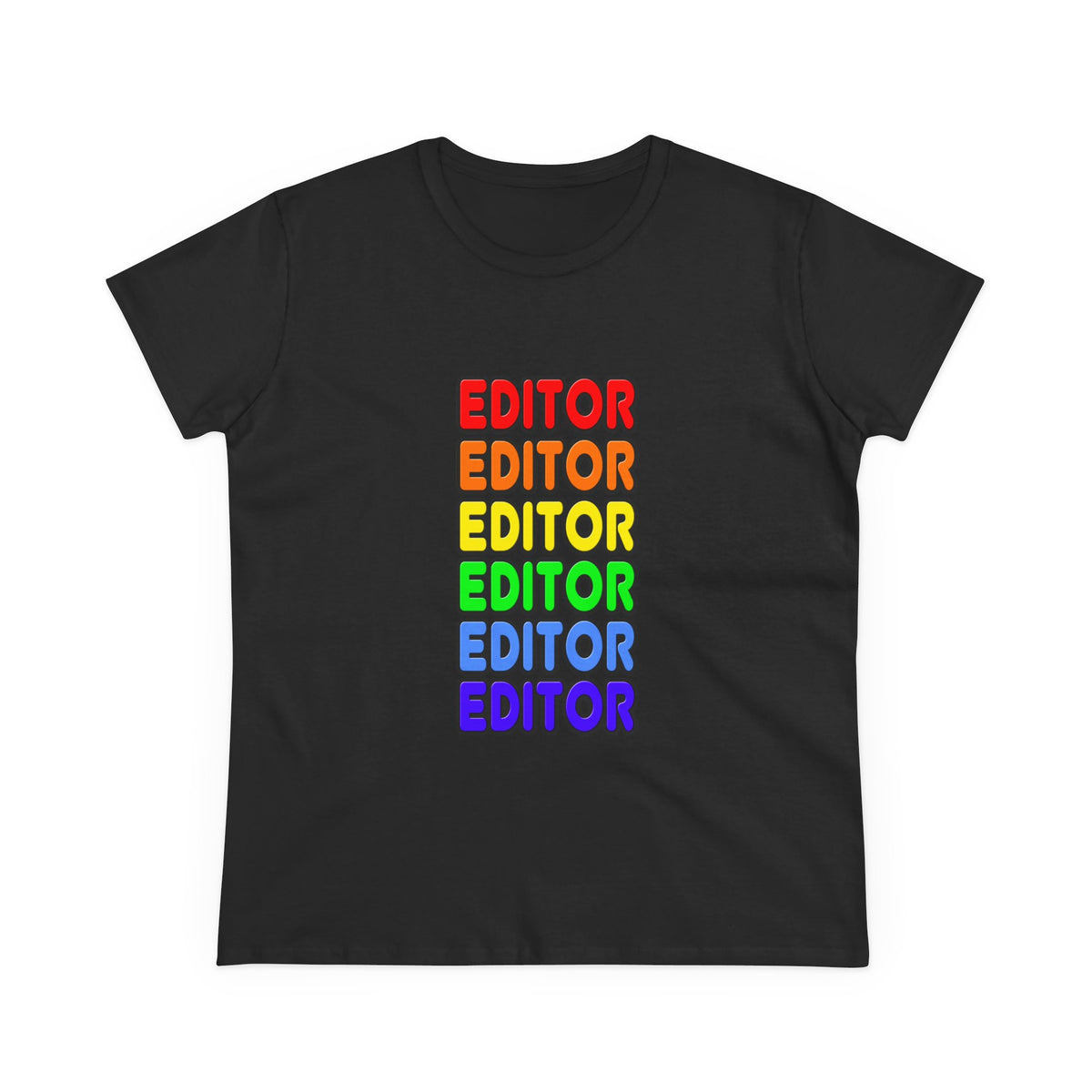 Rainbow Editor - Women's Midweight Cotton Tee