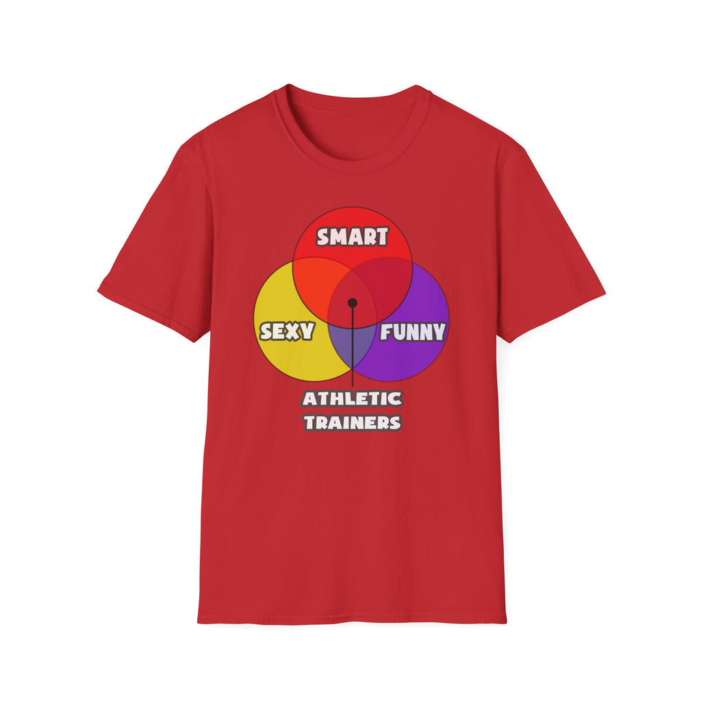 Venn Diagram .. Athletic Trainers - Unisex Softstyle T-Shirt