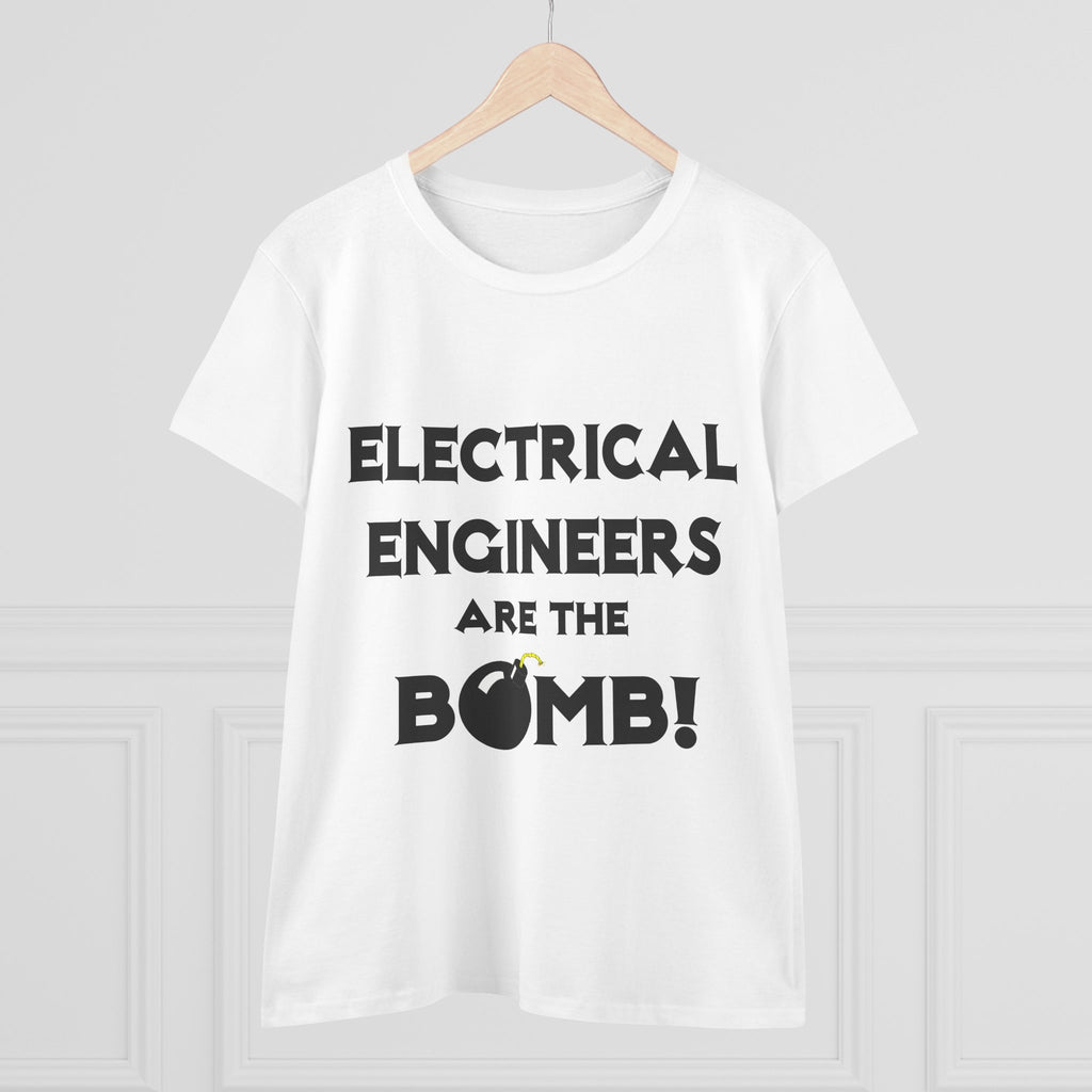 Electrical Engineers Are The Bomb! - Women's Midweight Cotton Tee