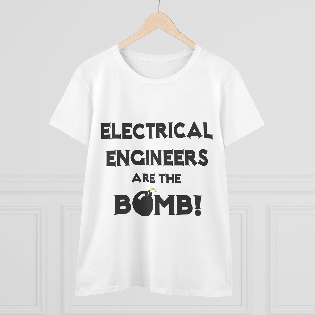 Electrical Engineers Are The Bomb! - Women's Midweight Cotton Tee
