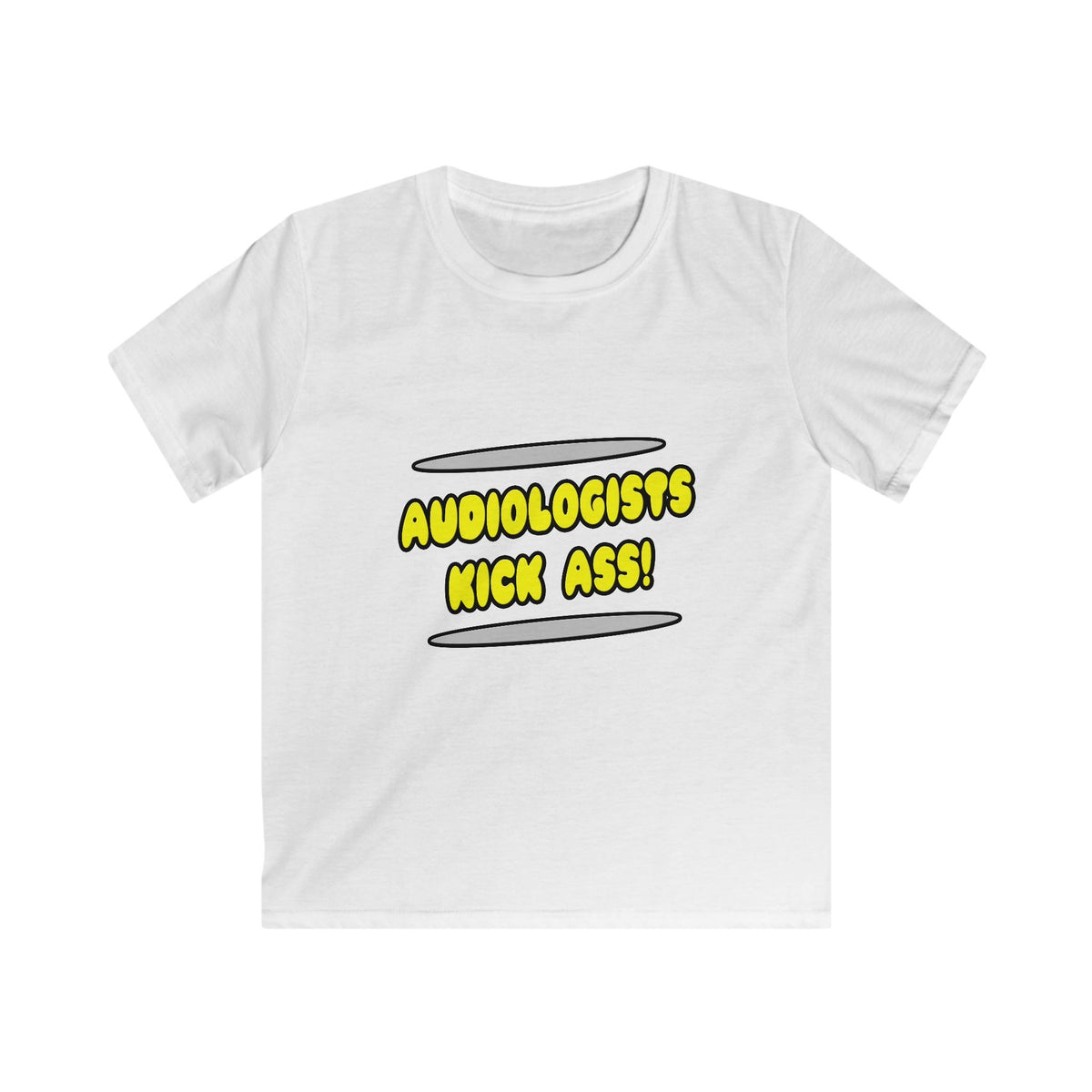 Audiologists Kick Ass! - Kids Softstyle Tee