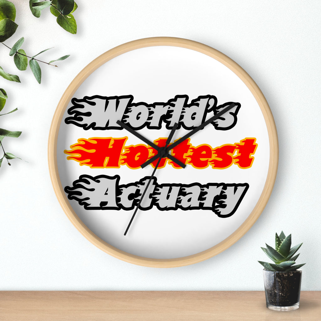 World's Hottest Actuary - Wall Clock