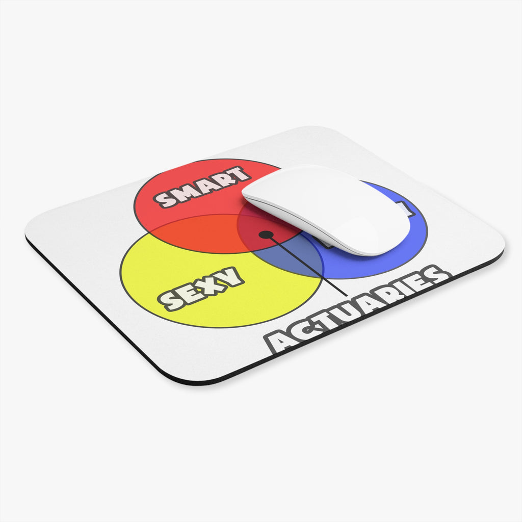 Venn Diagram .. Actuaries - Mouse Pad (Rectangle)