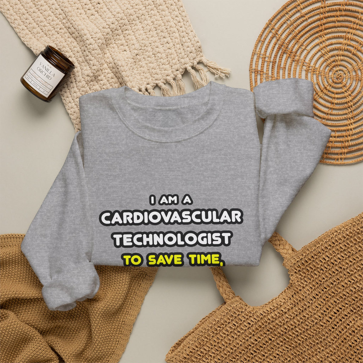 Funny Cardiovascular Technologist T Shirts - Unisex Heavy Blend™ Crewneck Sweatshirt