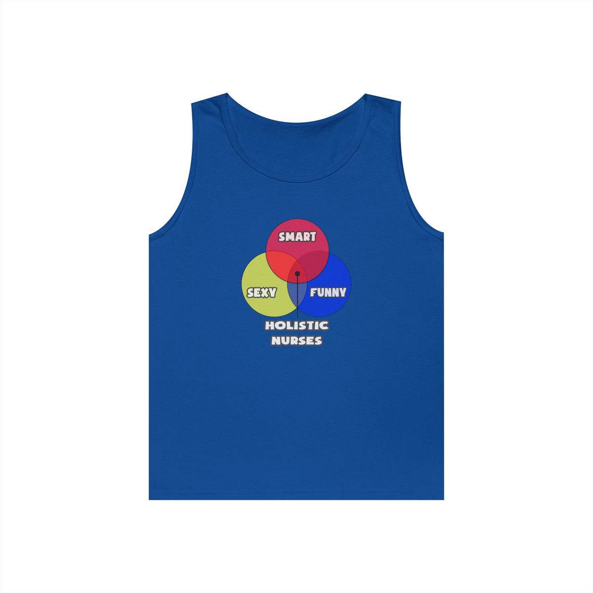 Venn Diagram .. Holistic Nurses - Unisex Heavy Cotton Tank Top