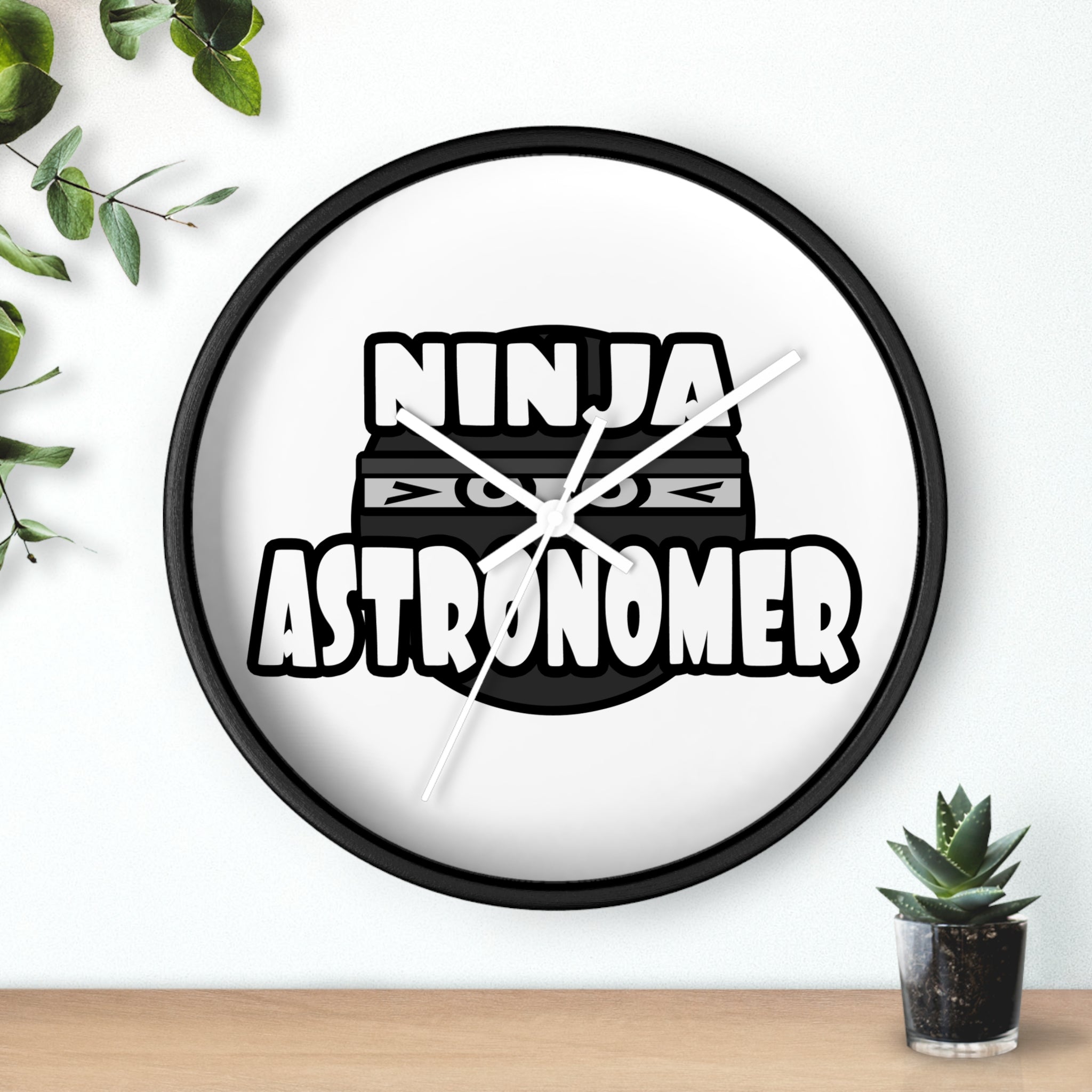 Ninja Astronomer - Wall Clock