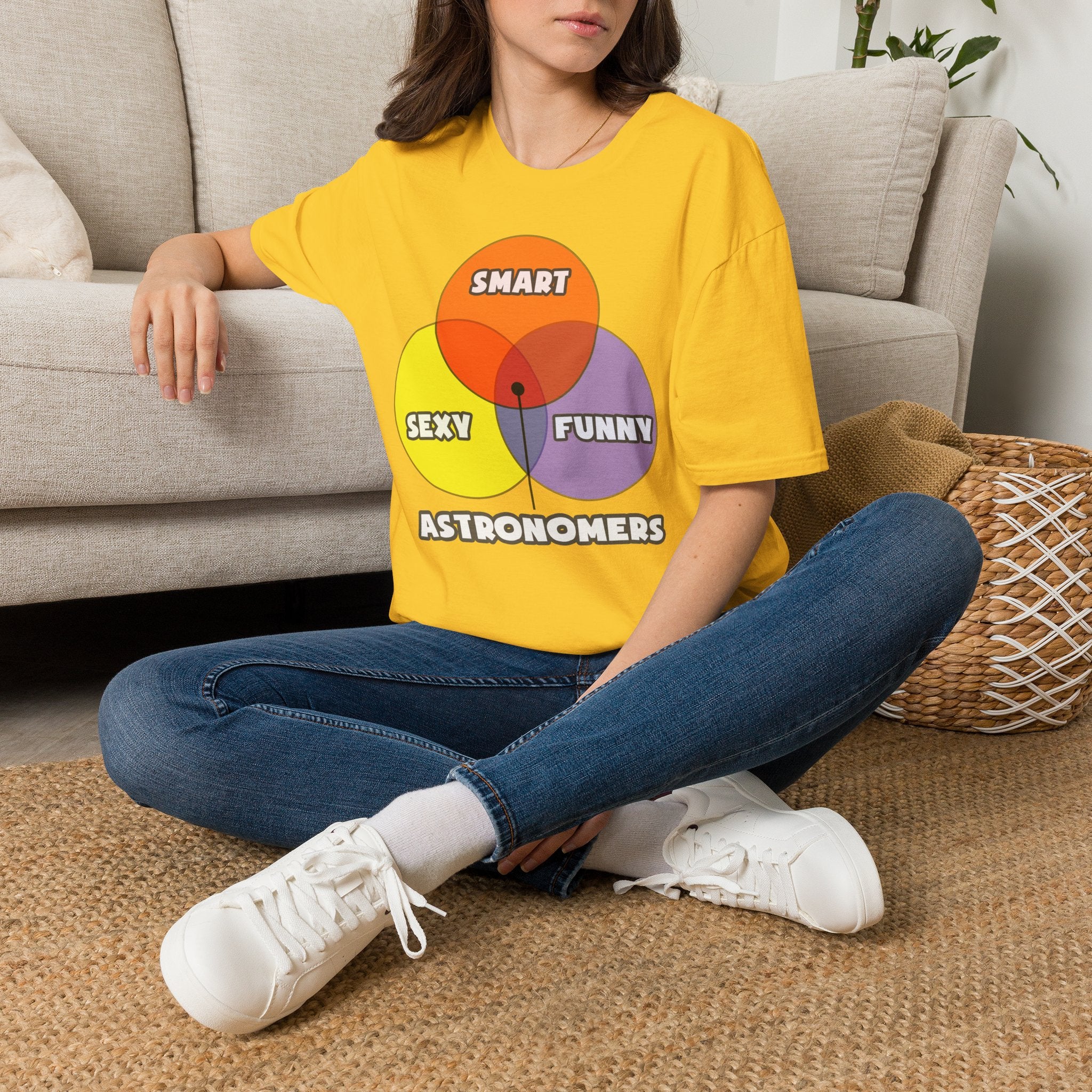 Venn Diagram .. Astronomers - Unisex Softstyle T-Shirt
