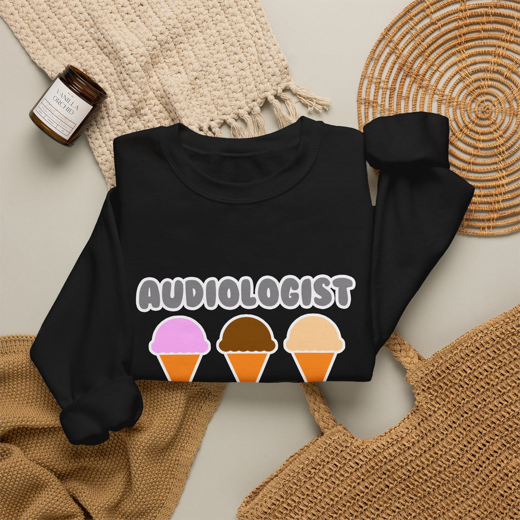 Audiologist ... Will Work For Ice Cream - Unisex Heavy Blend™ Crewneck Sweatshirt