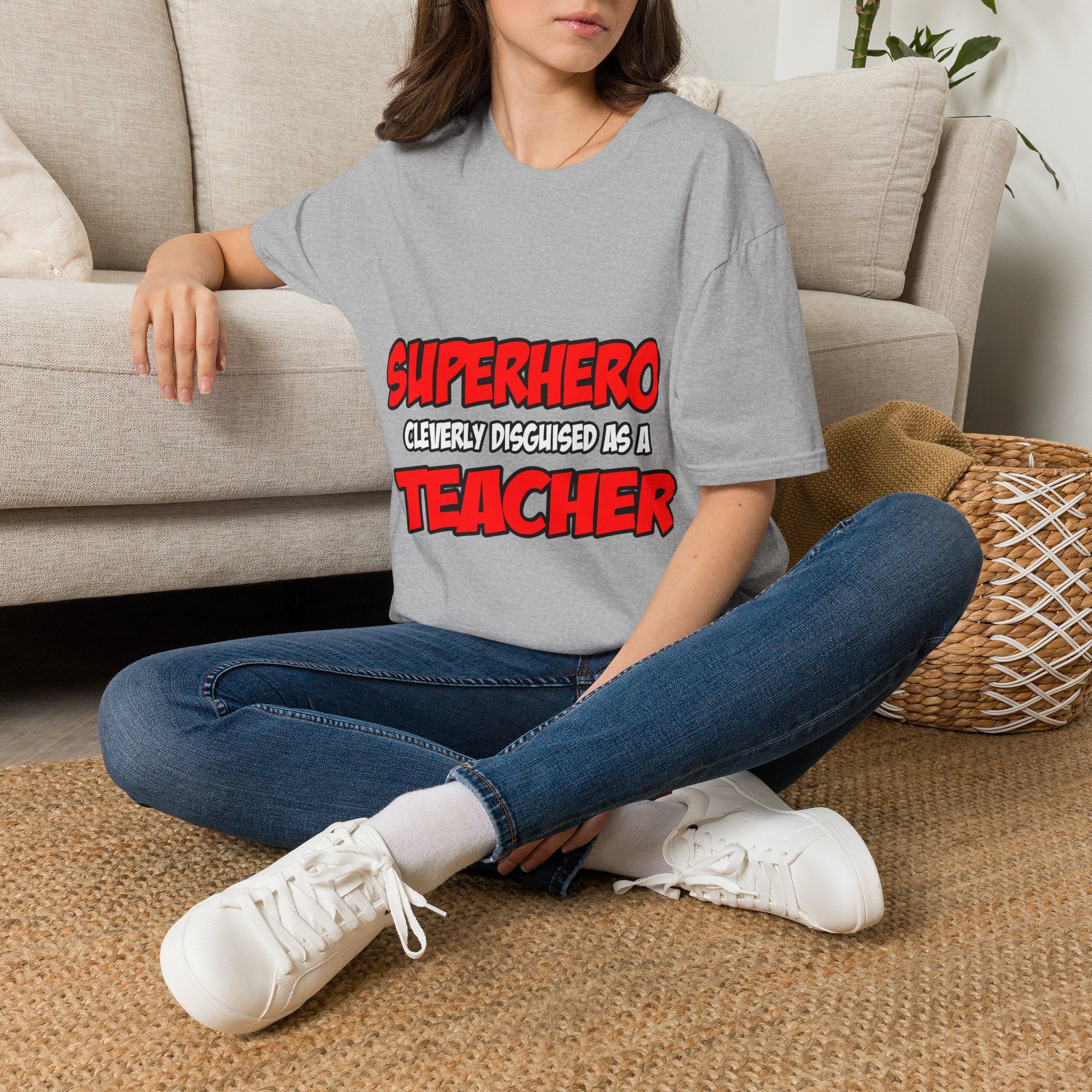 Superhero...Teacher - Unisex Softstyle T-Shirt