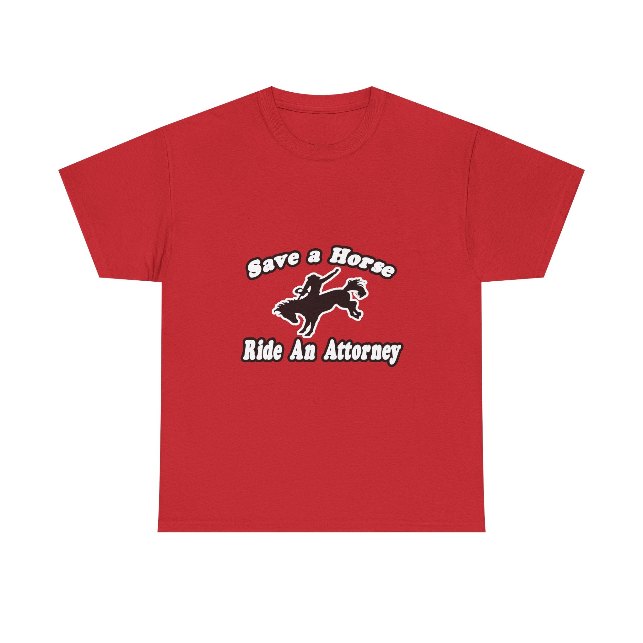 Save Horse Ride Attorney - Unisex Heavy Cotton Tee