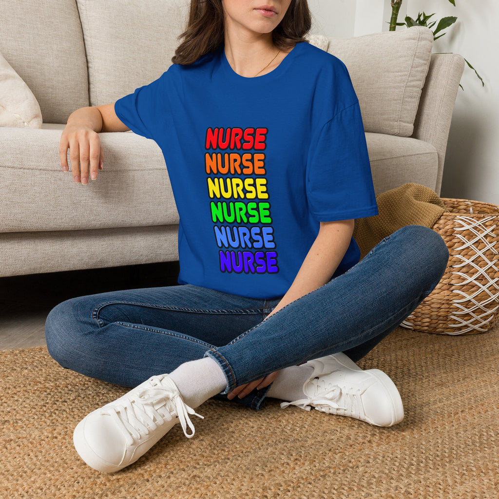 Rainbow Nurse - Unisex Softstyle T-Shirt