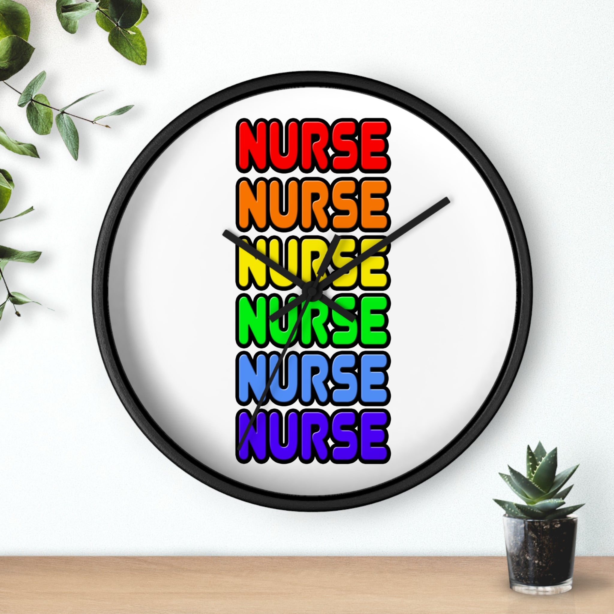 Rainbow Nurse - Wall Clock