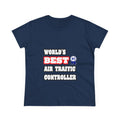 World's Best Air Traffic Controller - Women's Midweight Cotton Tee